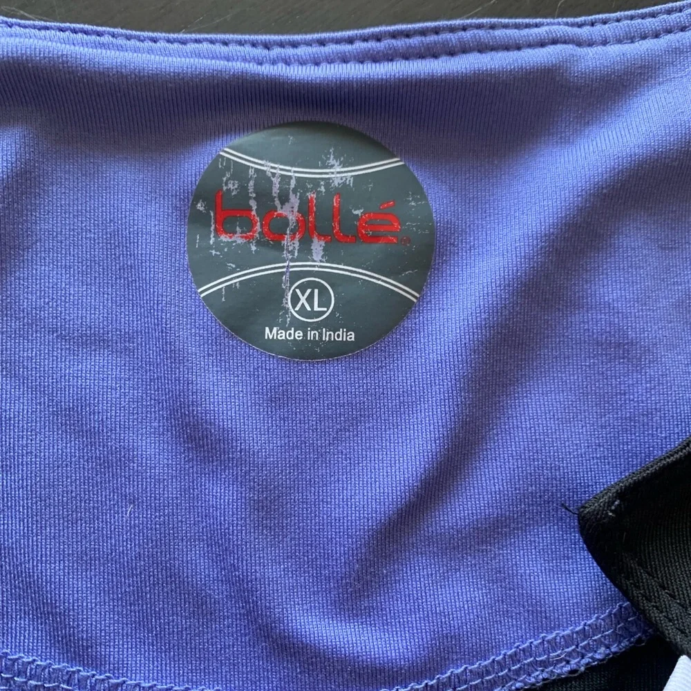 Bollé Black And Purple Polyester Athletic Short Sleeve T-shirt Women’s XL - Picture 2 of 7